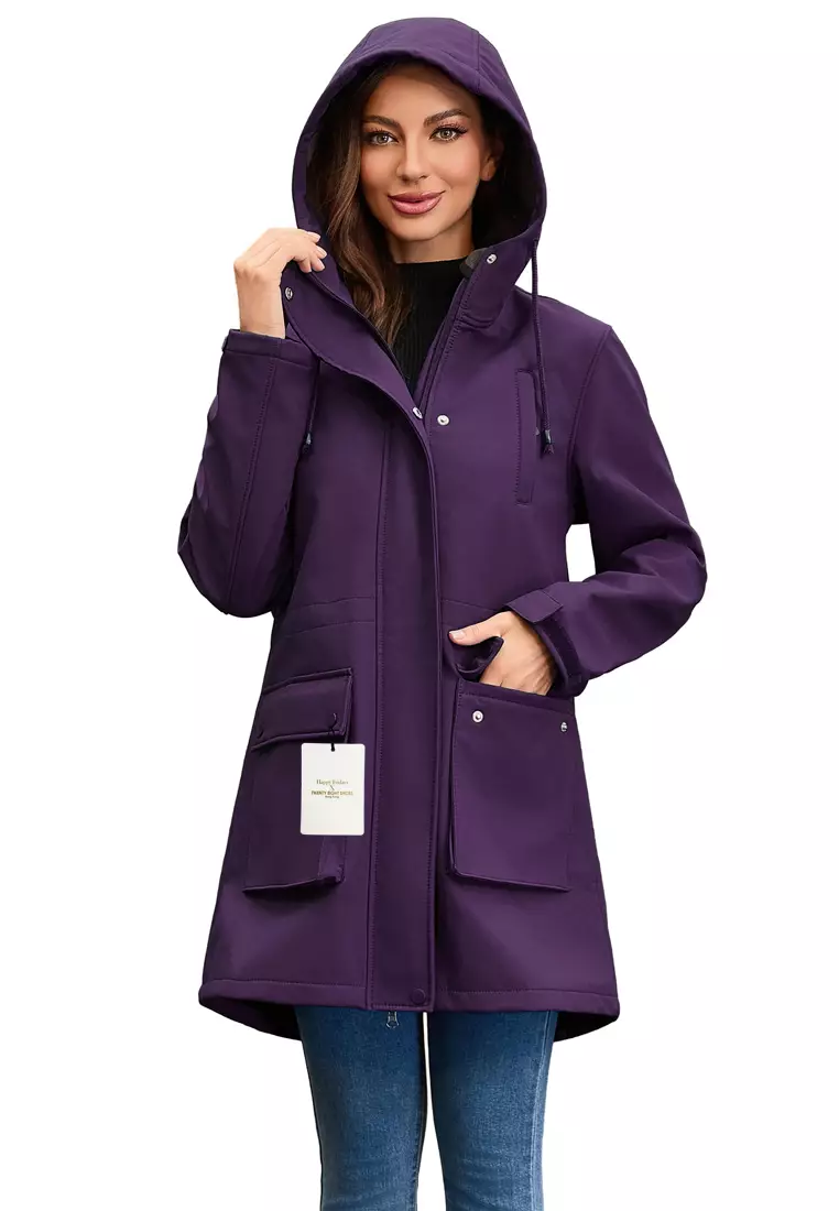 Waterproof Hood Trench Coat AD-M25F598