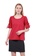 Nicole Exclusives red Nicole Exclusives- Round Neckline Blouse B0F18AA84E886CGS_1