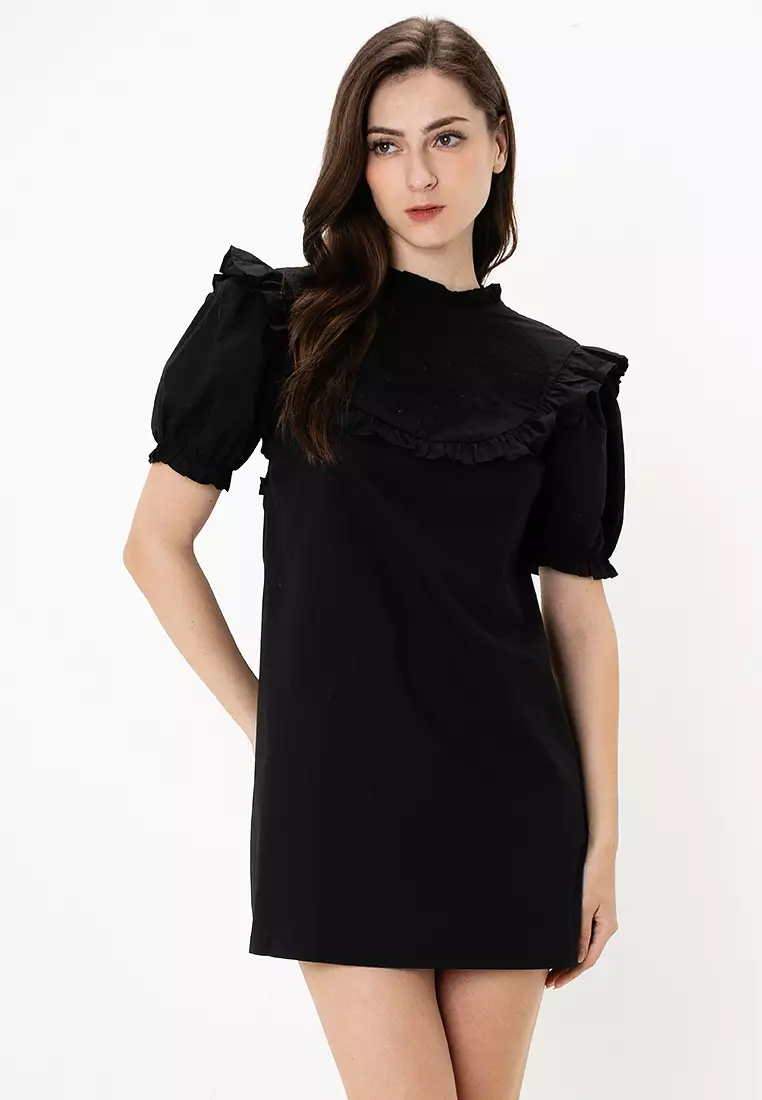 Buy Cotton On Zoe Cutwork Ruffle Mini Dress 2025 Online ZALORA