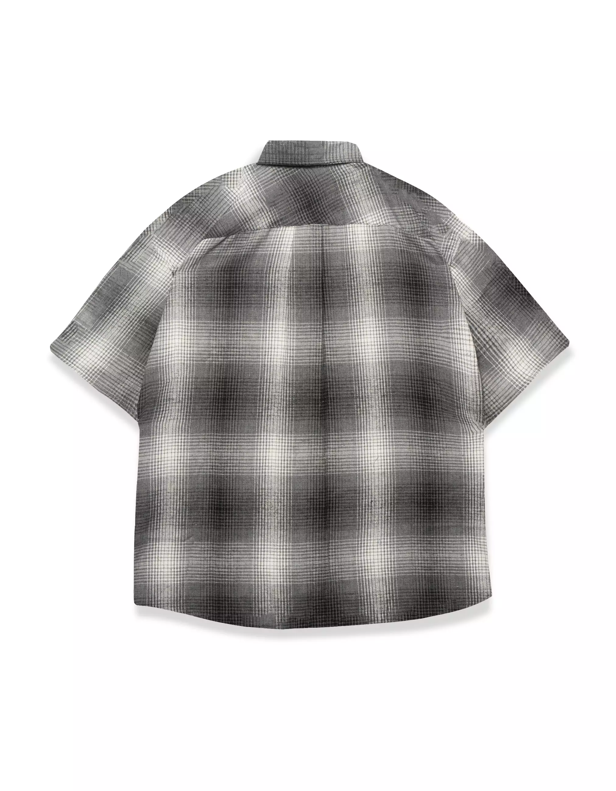 Gloaming ⁠Kemeja Flanel Boxy Oversize Pendek Cotton Flanel Dravine Pria