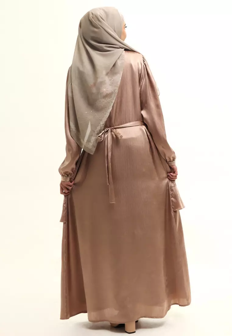 Rabbani - Gamis Dress Muslim Qanzaya Exclusive Khaky