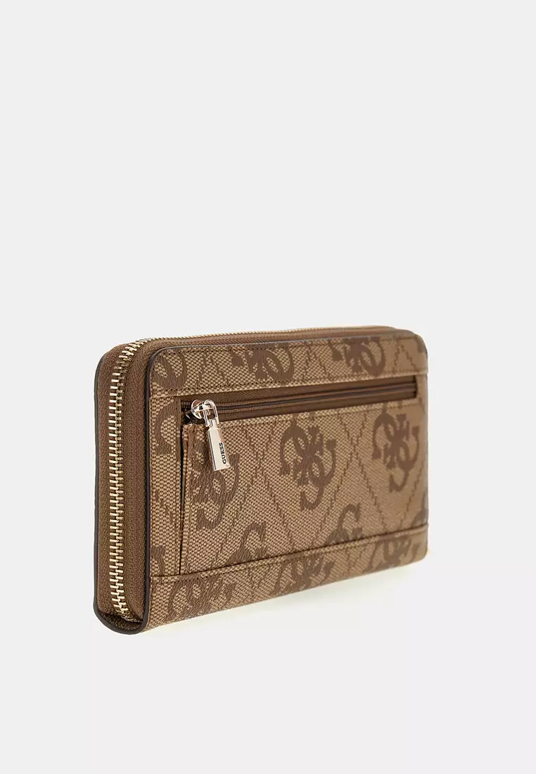 Janie Logo Large Zip Around Wallet