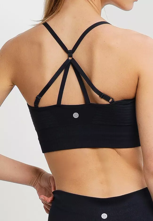 Lululemon Seamless Mid-Rise Thong - Black - lulu fanatics