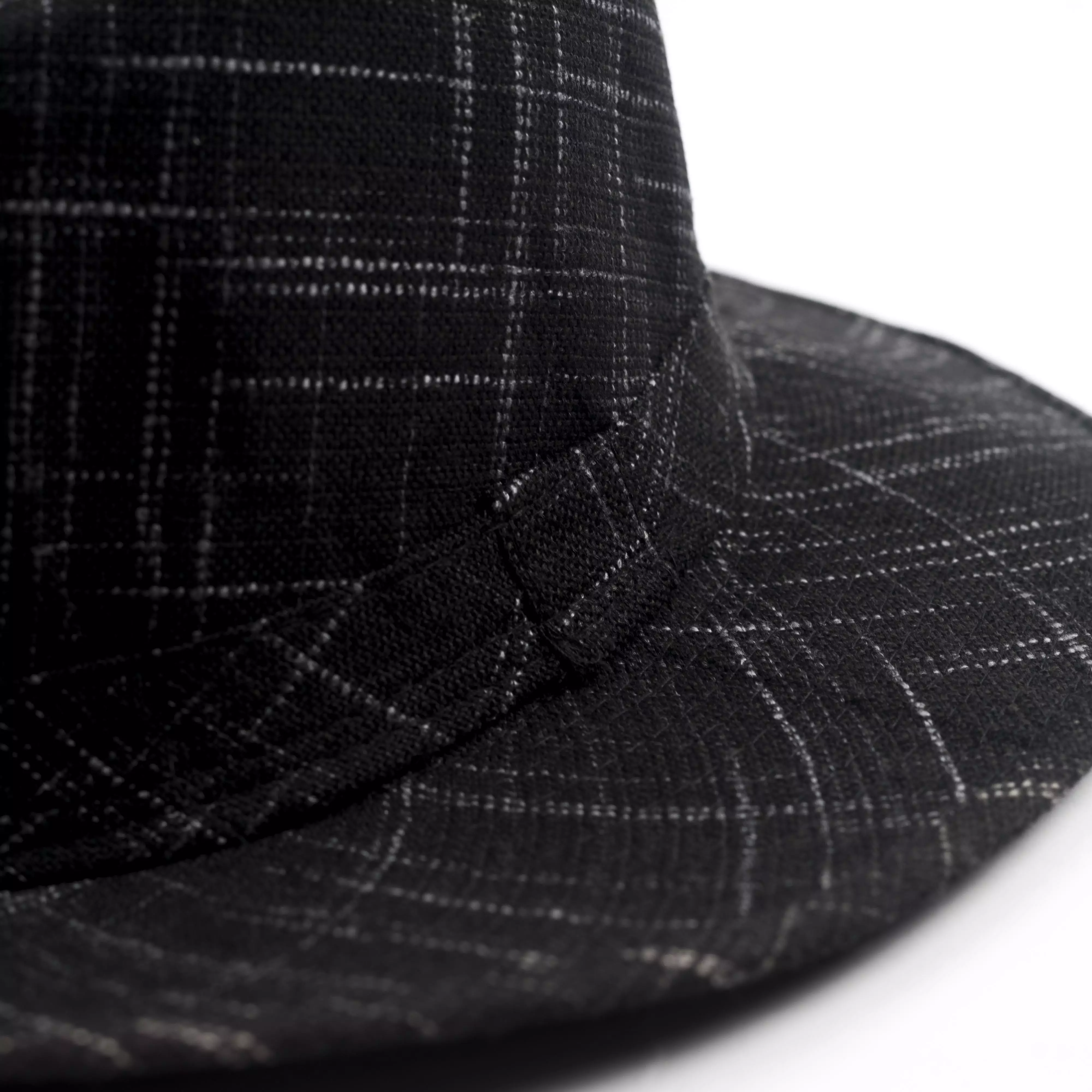 Houseofcuff Topi Panama Hat Fedora Pantai Cowboy Lebar Unisex Hitam