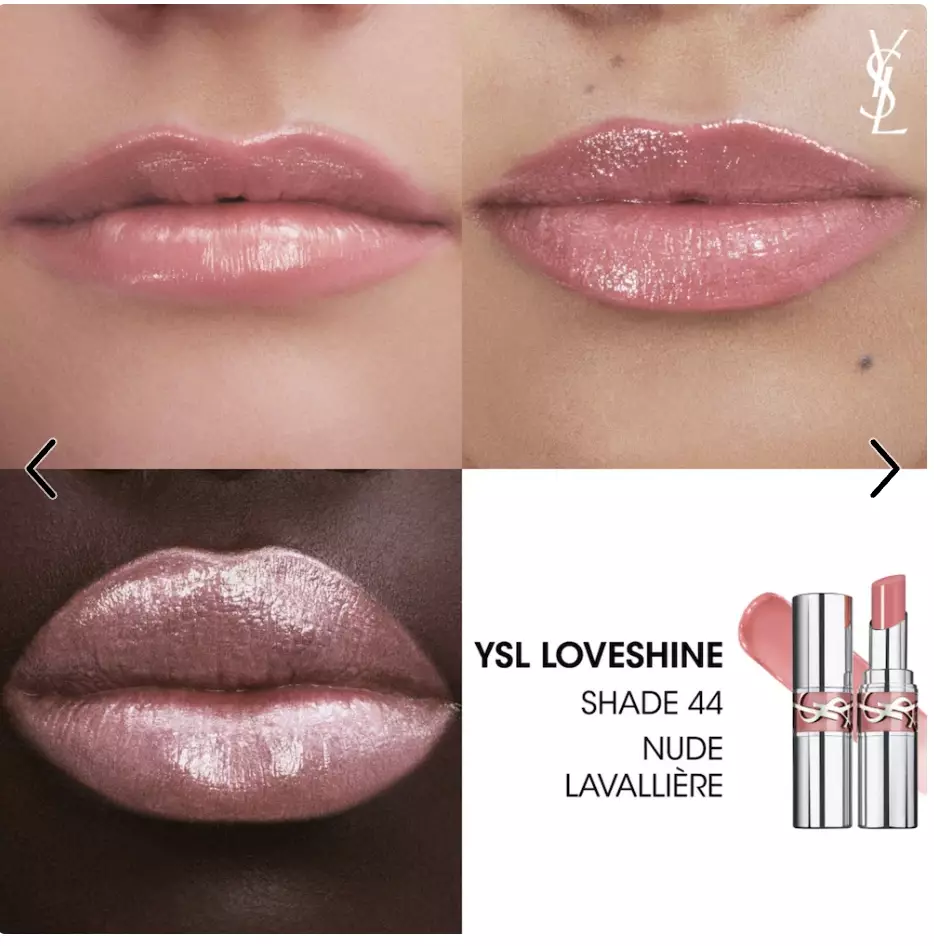 YSL 2pc Set - Loveshine Candy Glaze & Make Me Blush - 44 Nude Lavalliere