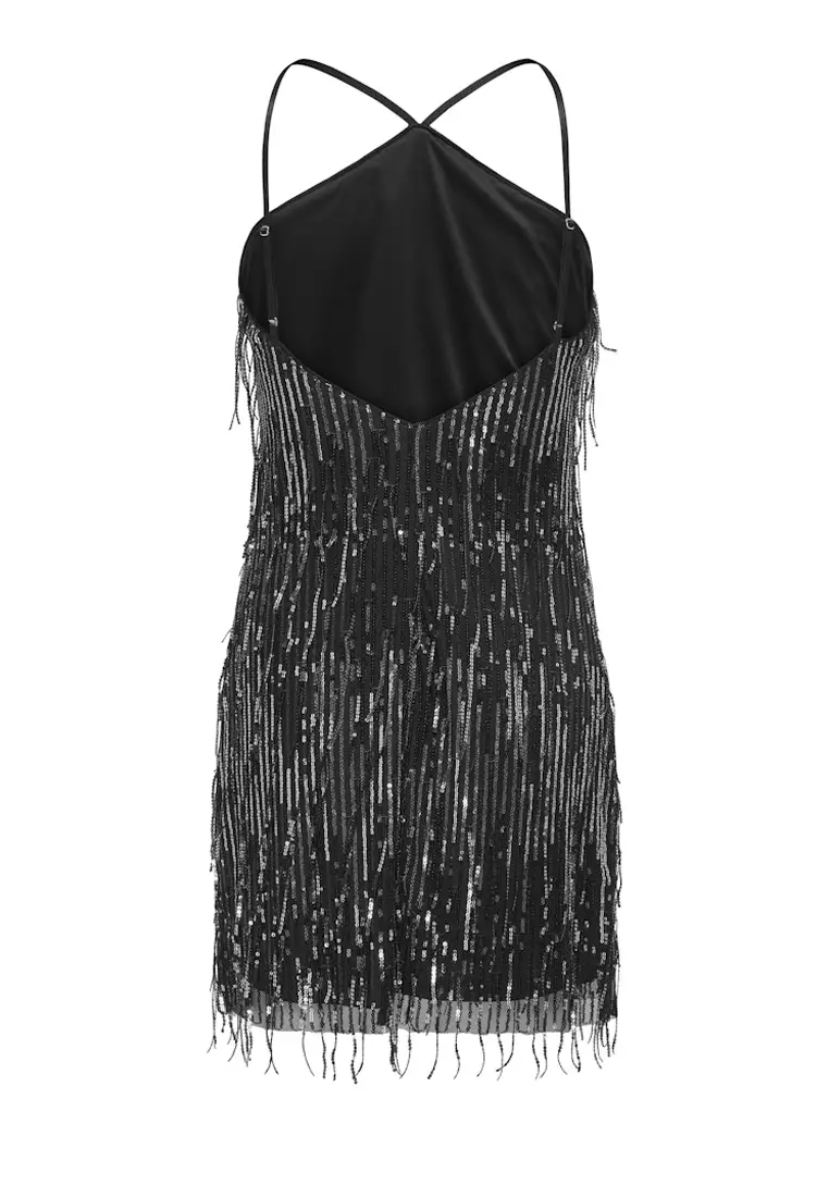 Sleeveless Sequins Dress