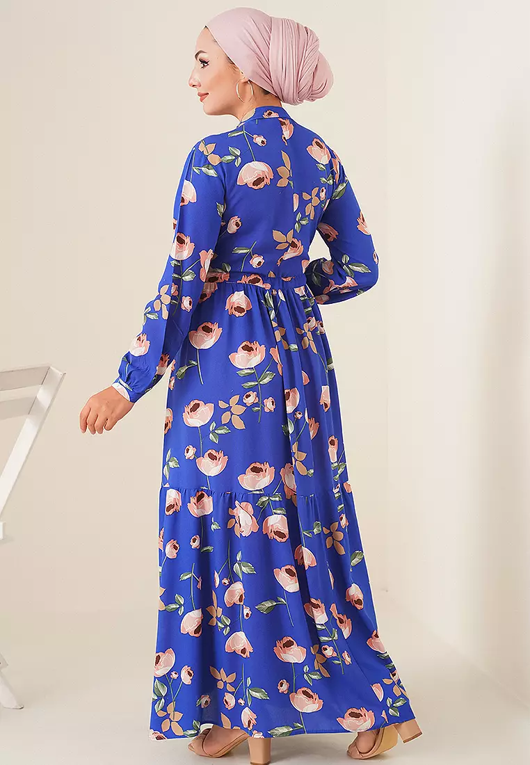 Modest Viscose Maxi Shirt Dress