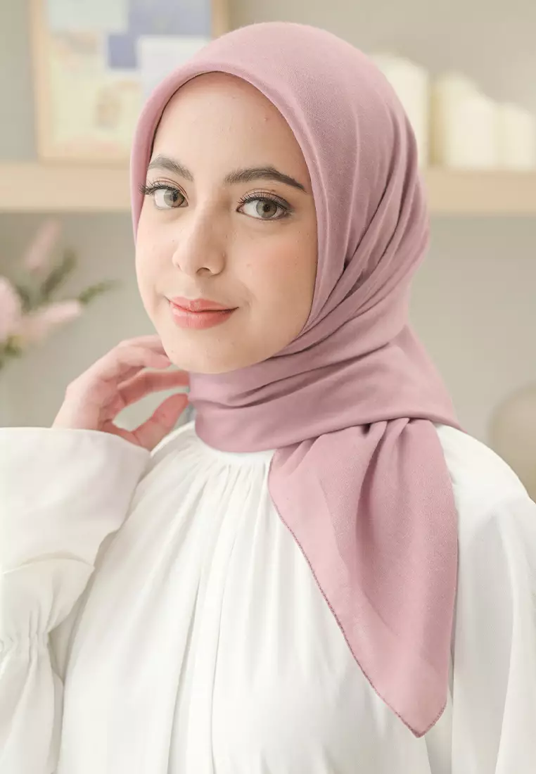 Theya Voal Square Dusty Pink
