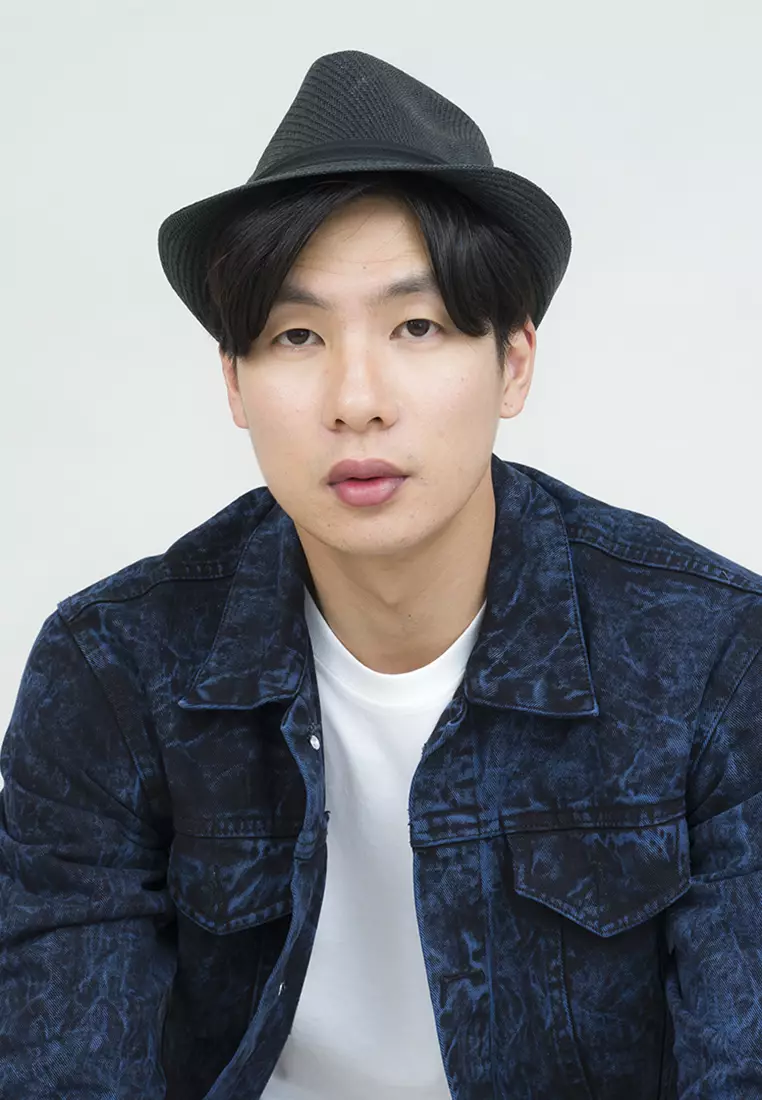 Topi fedora cowboy hat fedora ratan black houseofcuff