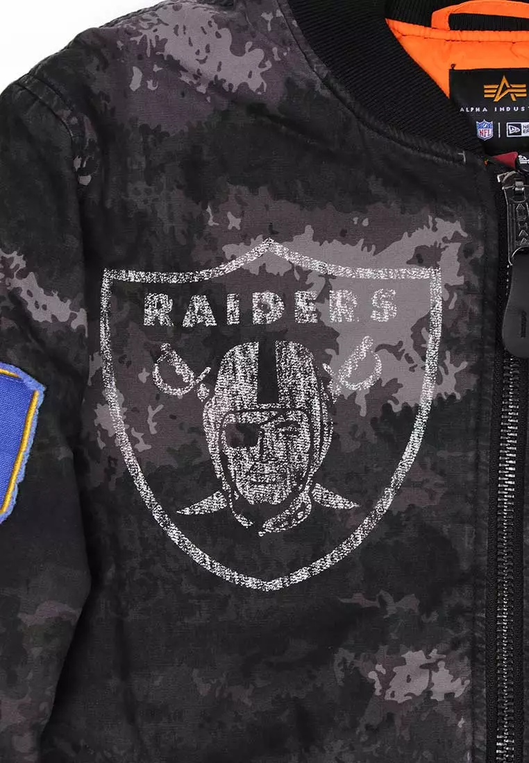 Las Vegas Raiders Alpha Industries (ONLINE EXCLUSIVE) JKT2460 Black Jacket