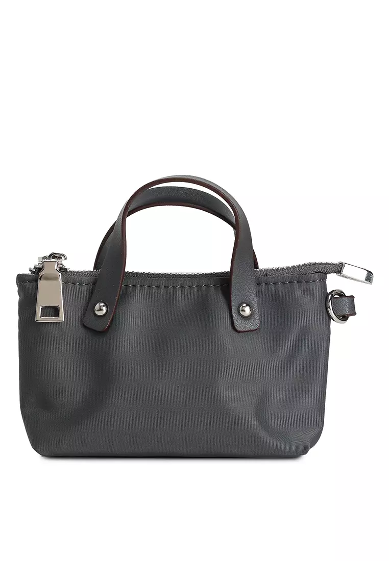 Premium Oxford Nylon Convertible Top Handle Bag With Pouch