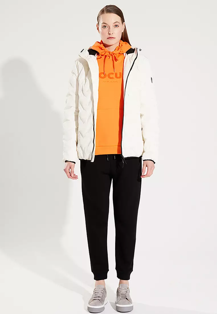 Long Sleeves Zip Hooded Jacket