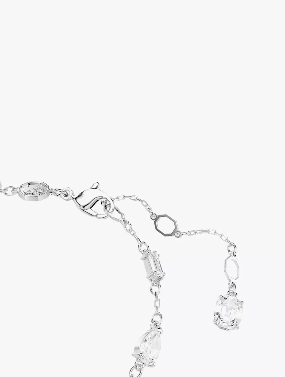 Idyllia Bracelet, Mixed Cuts, Snowflake, White, Rhodium Plated - M - White