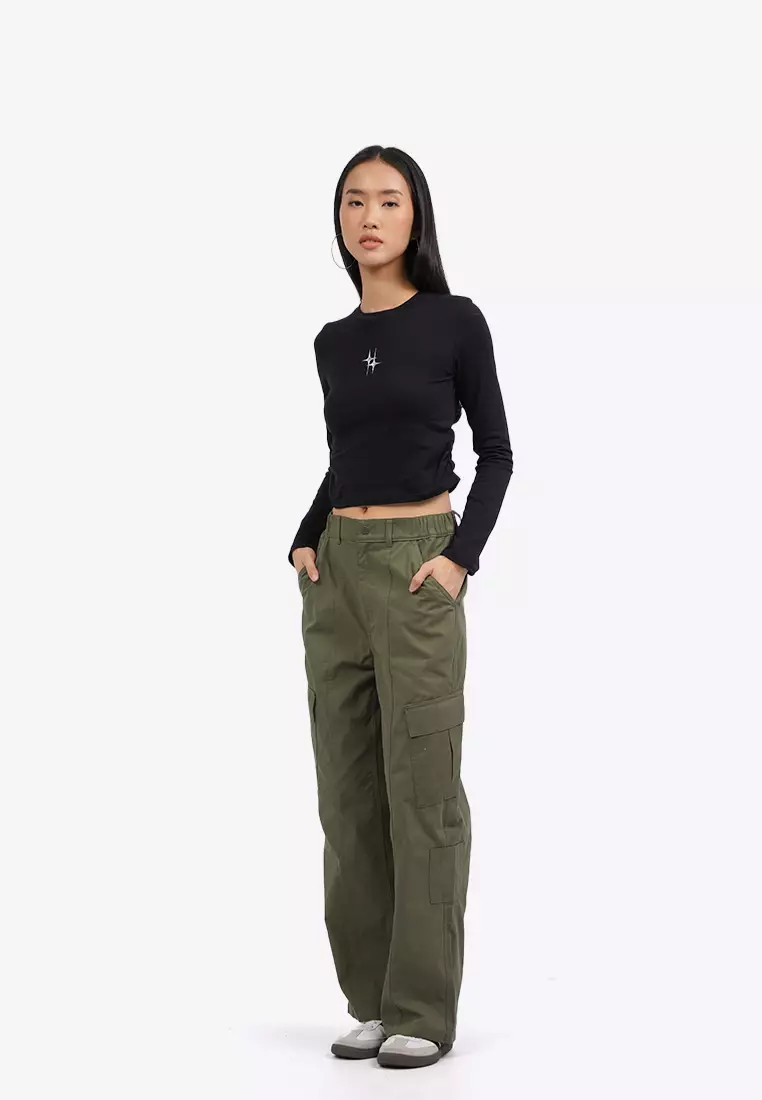 Long Sleeve Top with Side Ruched