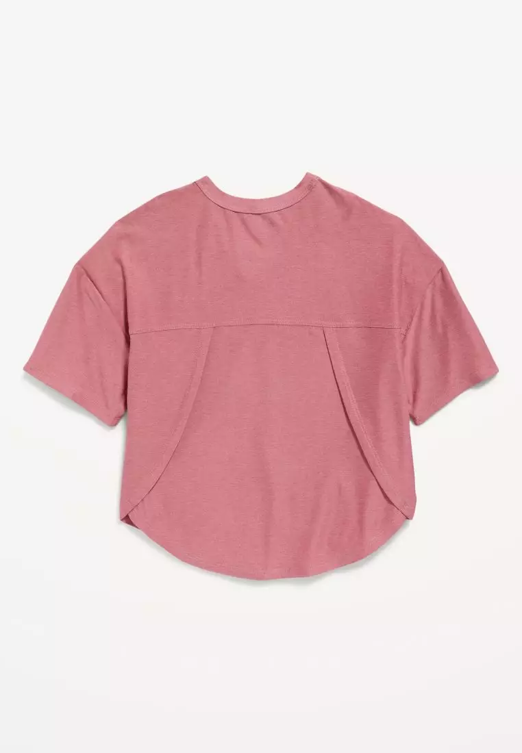 Cloud 94 Soft Go-Dry Cool Cropped T-Shirt For Girls