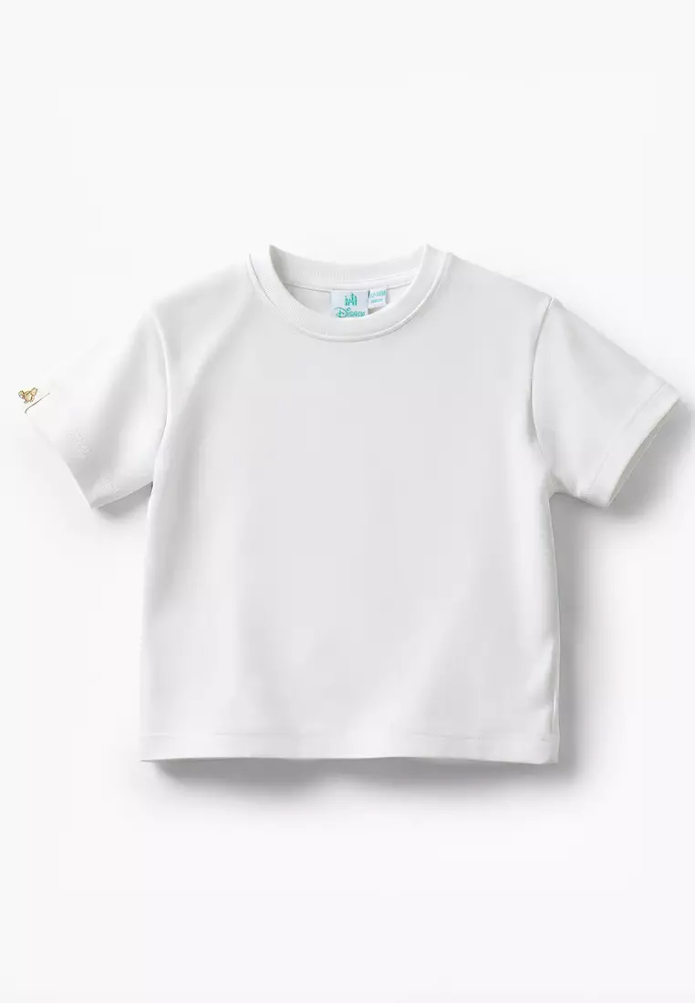 Babyshop Disney Crew Neck Short Sleeves T-Shirt And Dungaree Set With Winnie The Pooh Applique