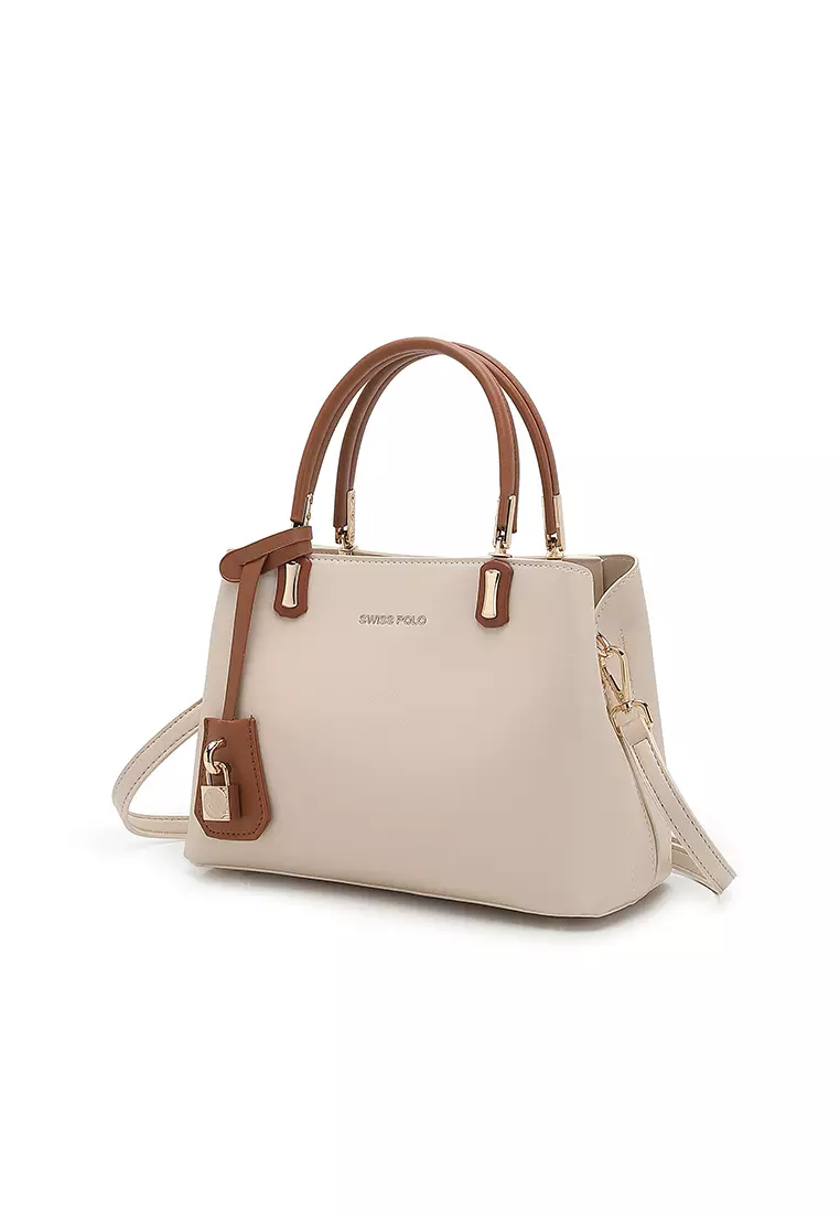 Women's Top Handle Bag / Sling Bag / Crossbody Bag (手拿袋 / 斜孭袋) - 米黃色