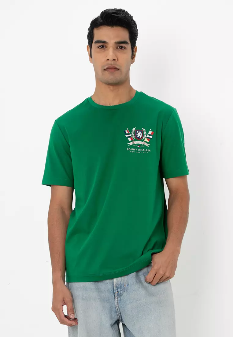 Hilfiger Crest Interlock Tee - Tommy Mainline
