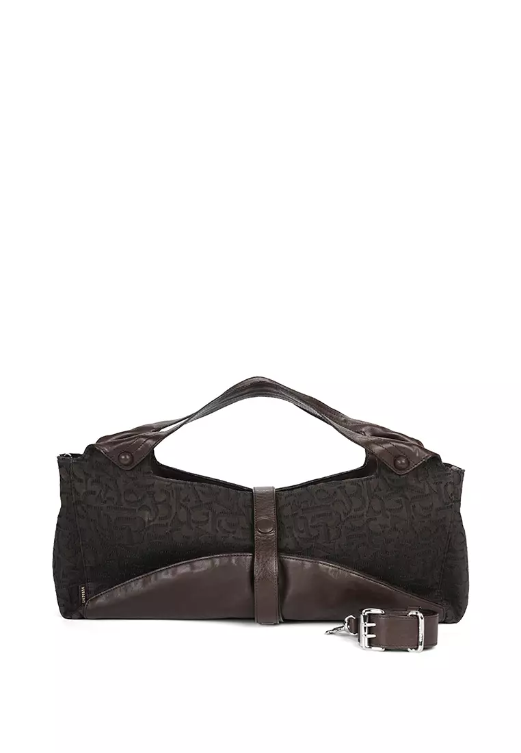 Phloem Origami Fold Hobo Bag - Cacao