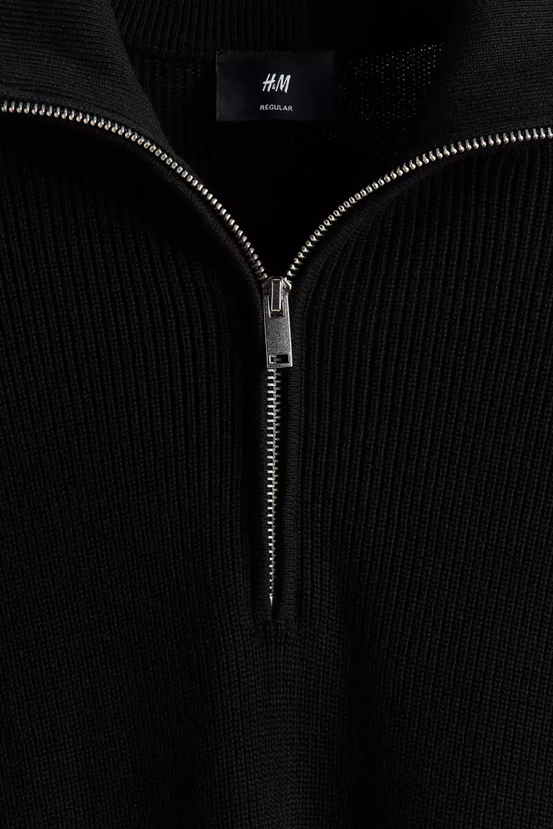 Regular Fit Zip-top jumper