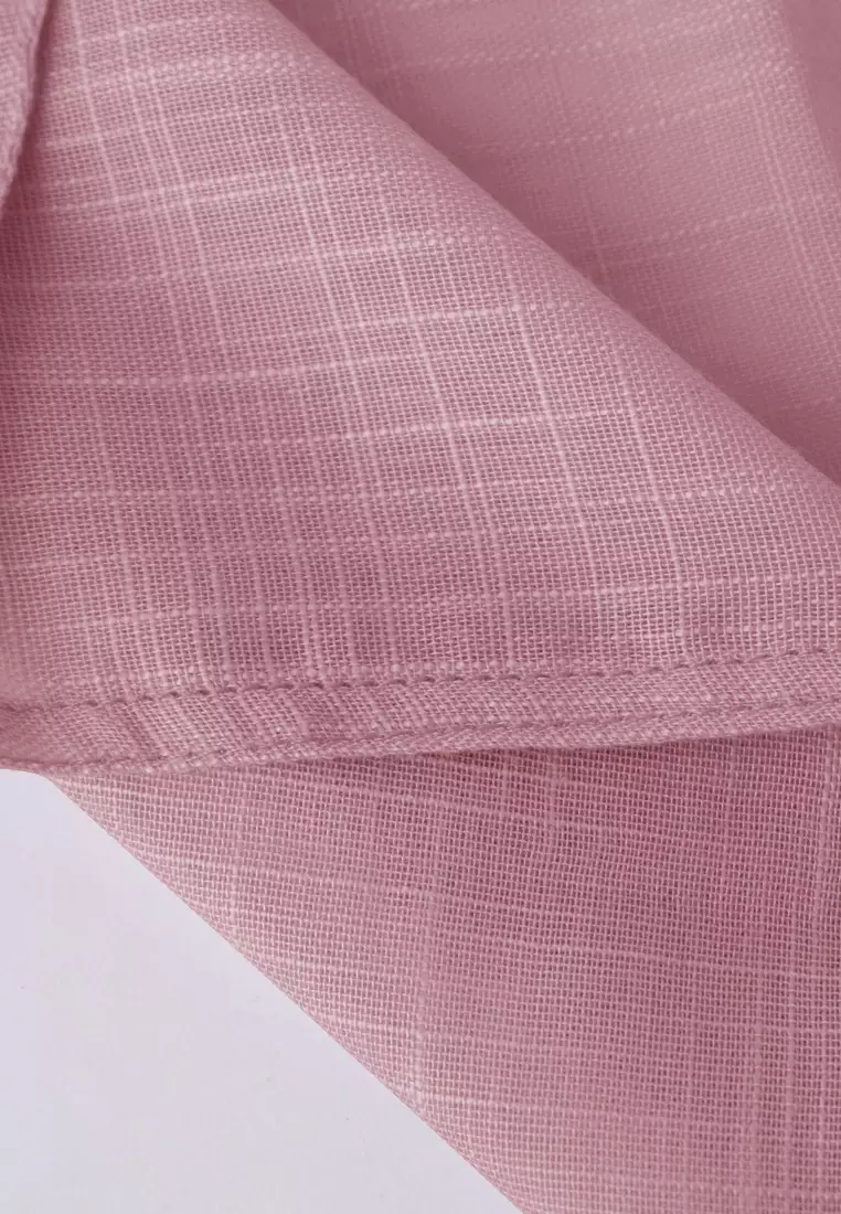 Cotton Bee - Nakeya Shawl | Hijab Pashmina | Viscose Linen - Berry Soda