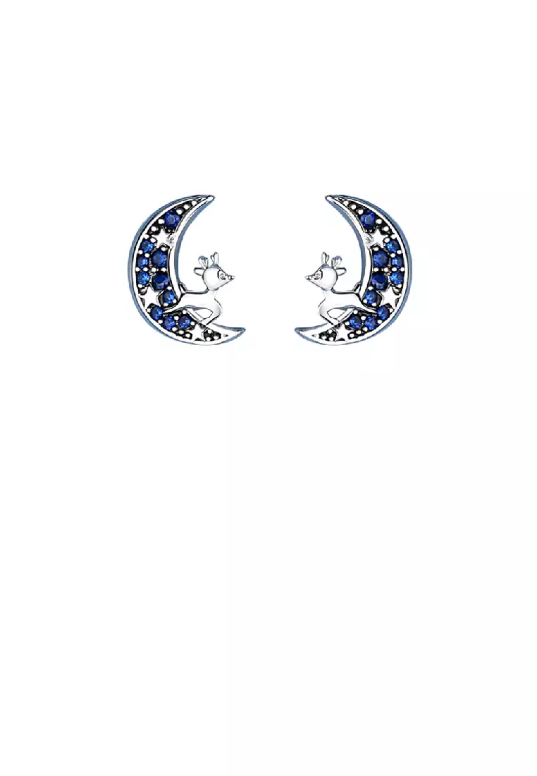 Cute online moon earrings