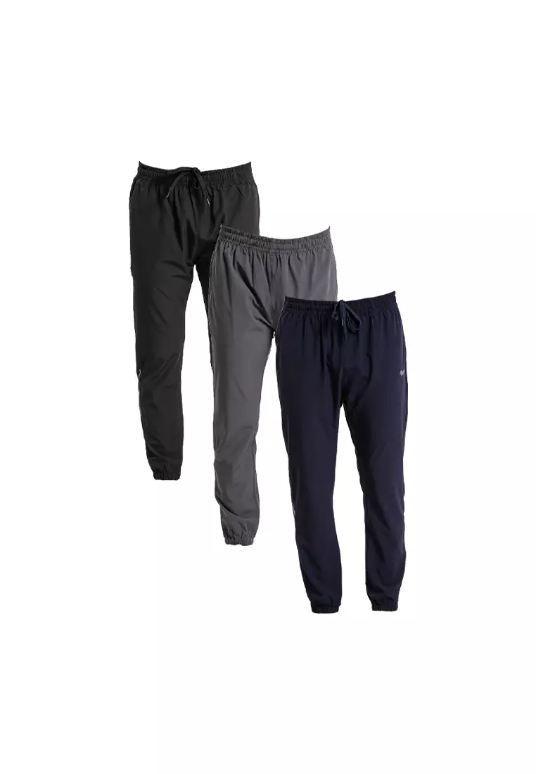 Forest Premium 4 Way Stretch Dri-Fit Jogger Pants Men Quick Dry Track Pants | Seluar Lelaki Jogger - 10762-33Navy