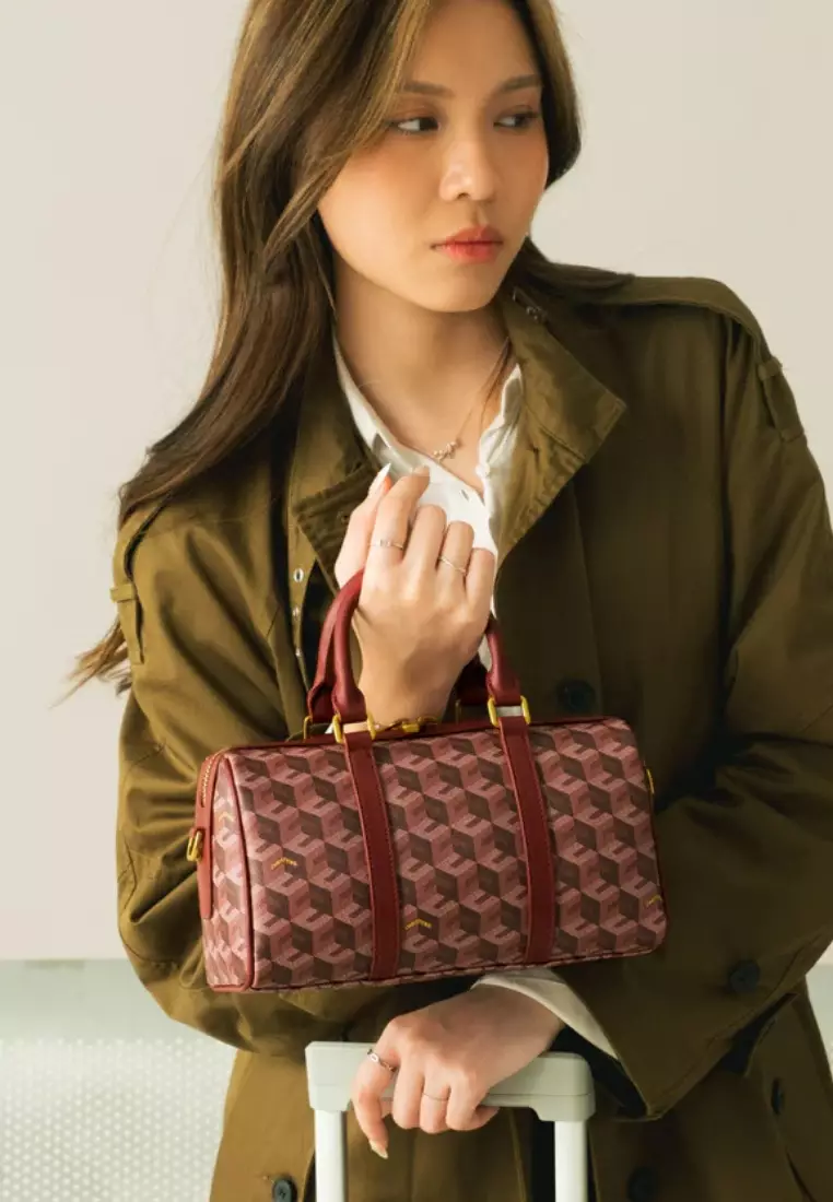 Enzo Mini Duffle Bag Burgundy