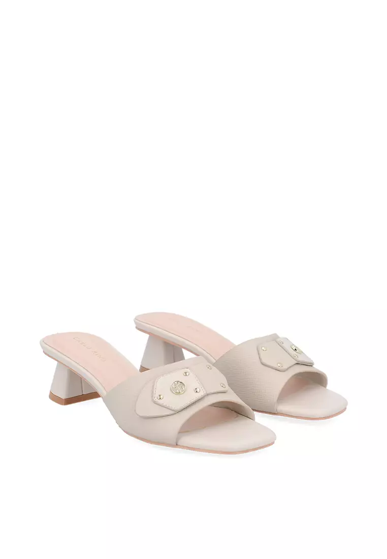 Medium Beige Isla Heeled Sandals