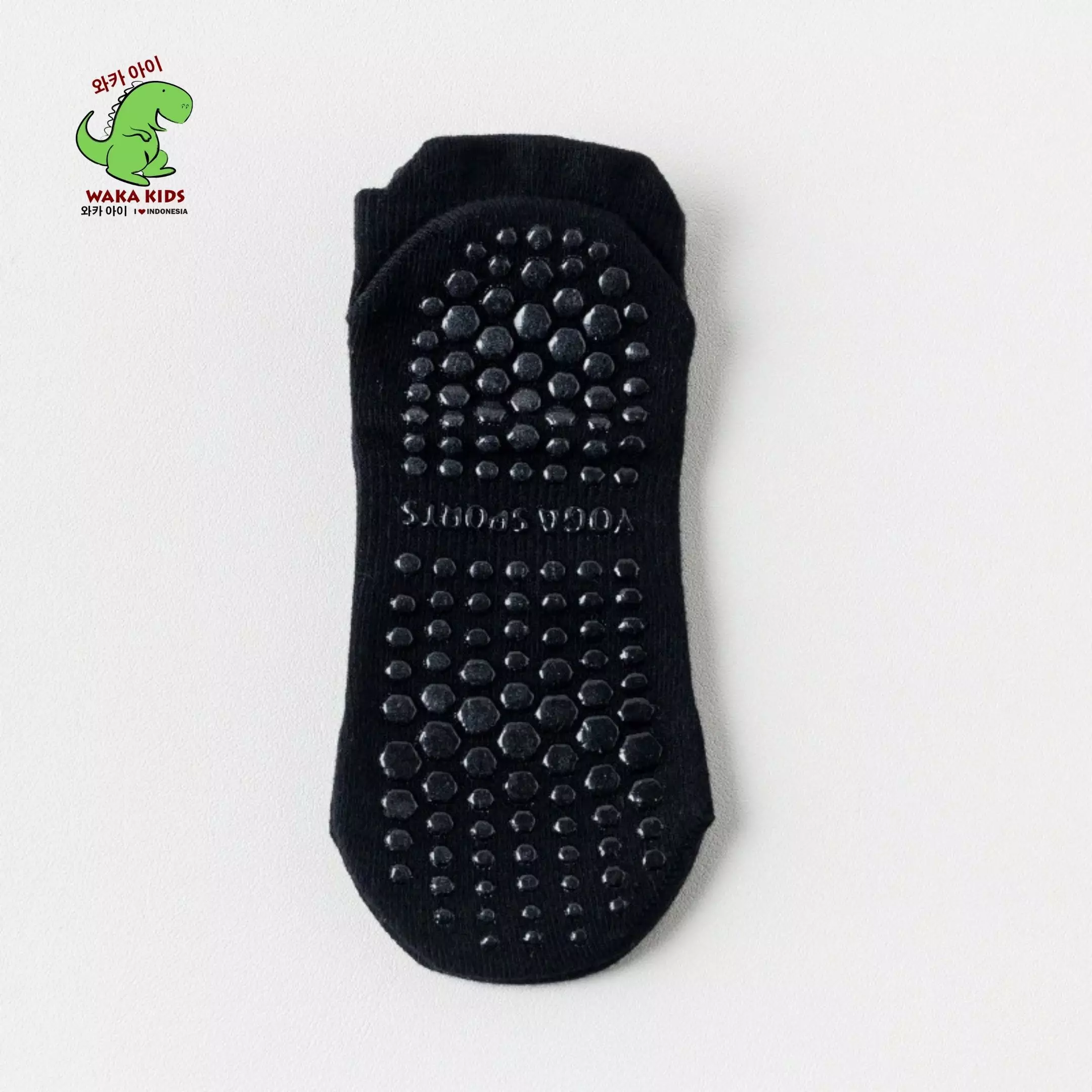 Wakakids Kaos Kaki Pendek Olahraga Wanita Anti Slip Sport Socks Yoga Pilates Senam Gym Venrz Hitam