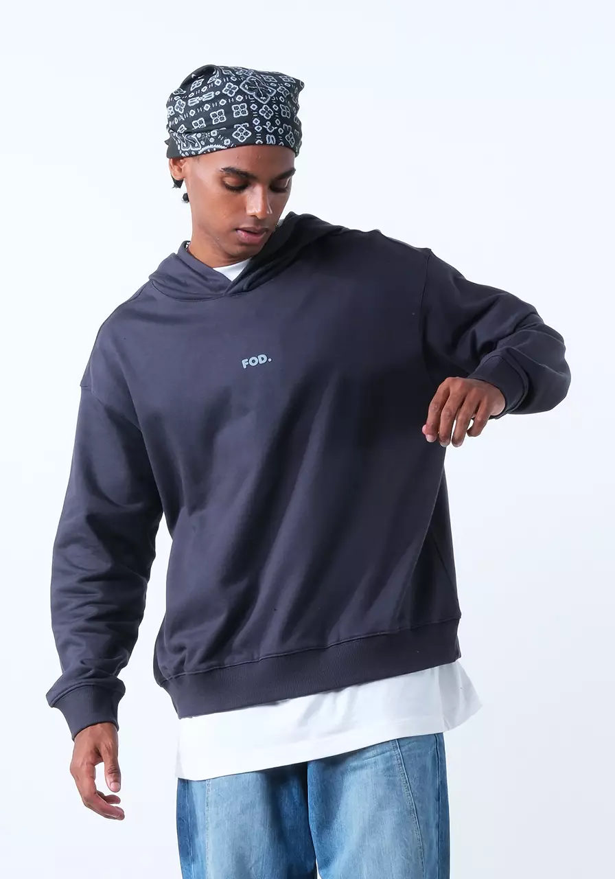 Sweater Hoodie Pria Zion Grey