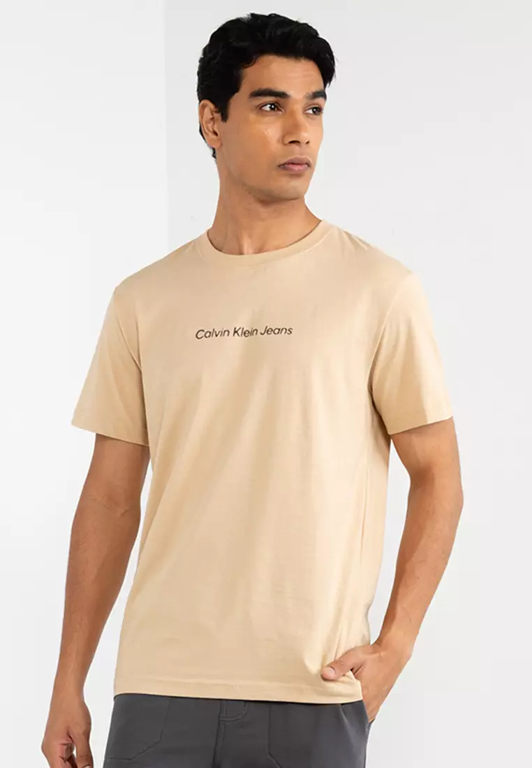 beige calvin klein t shirt