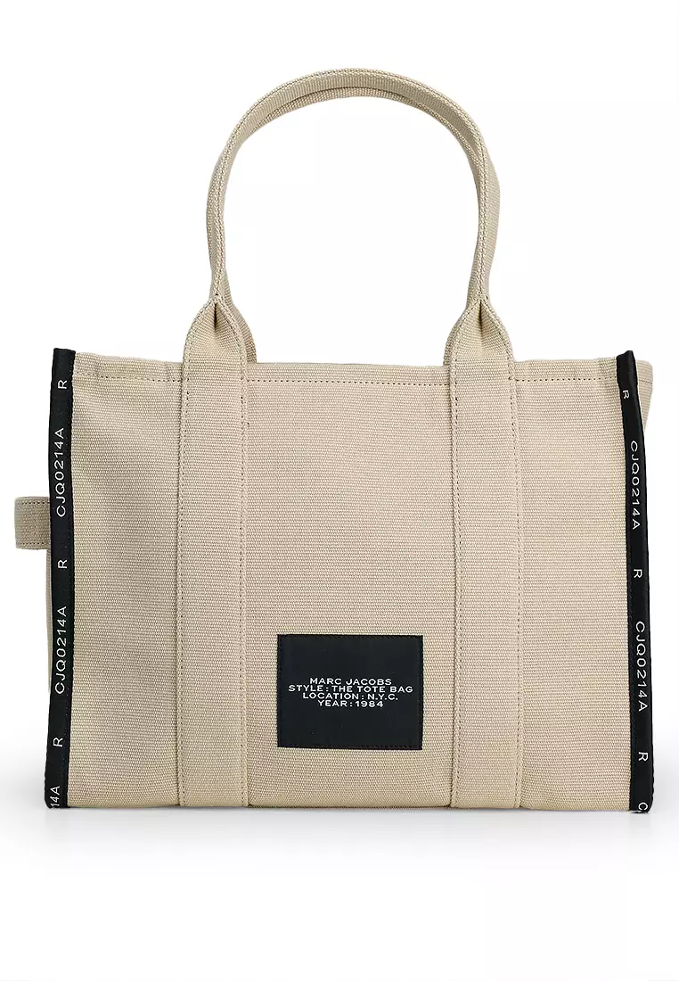 【関税込み】The Large Tote Bag - Marc Jacobs - Beige - Cott Buy Marc Jacobs The Jacquard Large Tote Bag (nt) 2025 Online