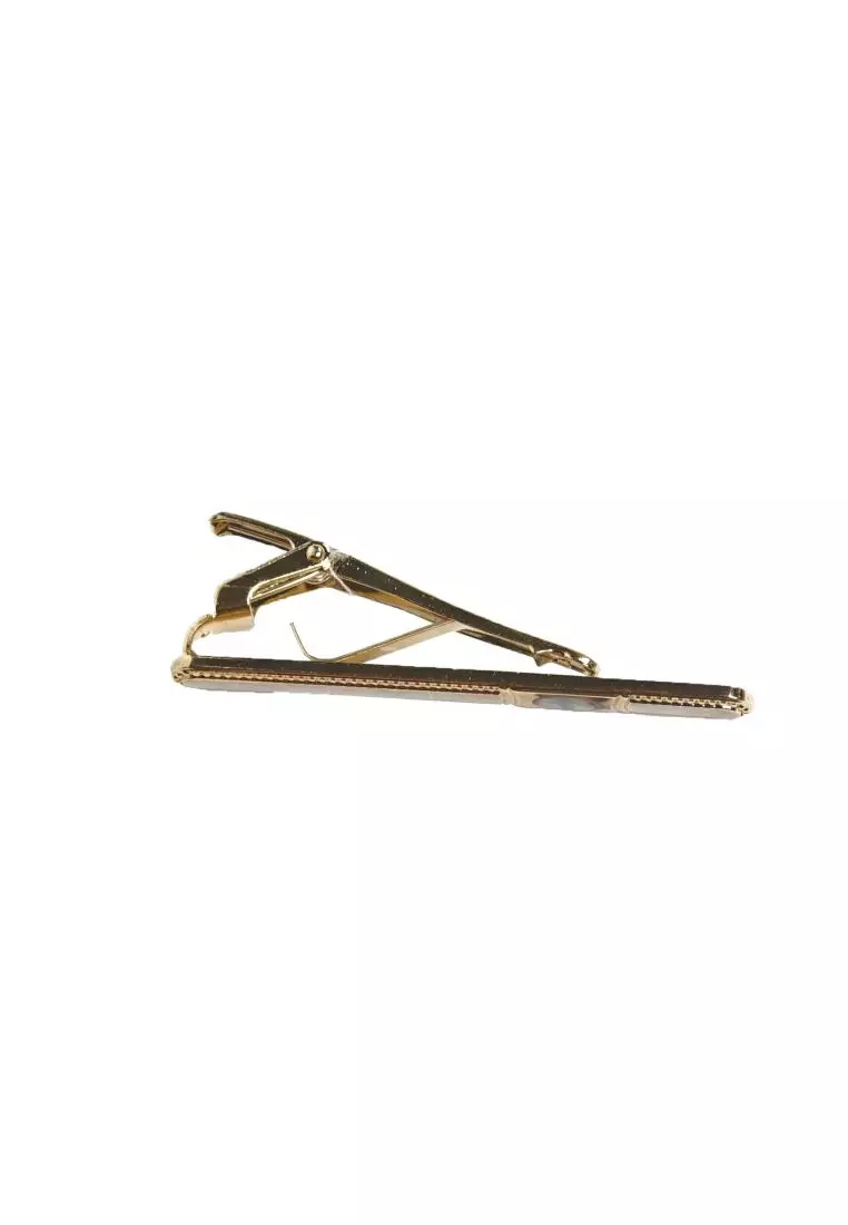 Houseofcuff Pin Tie Jepit Dasi Slim Gold A15