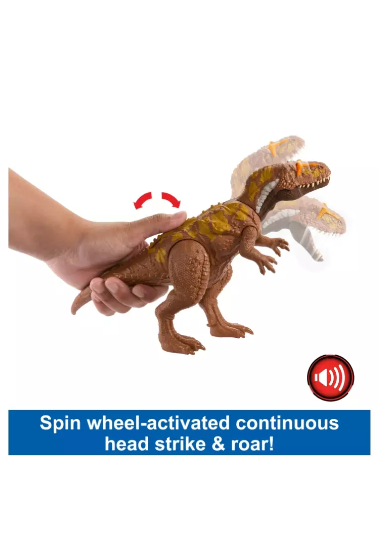 Jurassic World Wild Roar Dinosaur, Megalosaurus Action Figure Toy With Sound