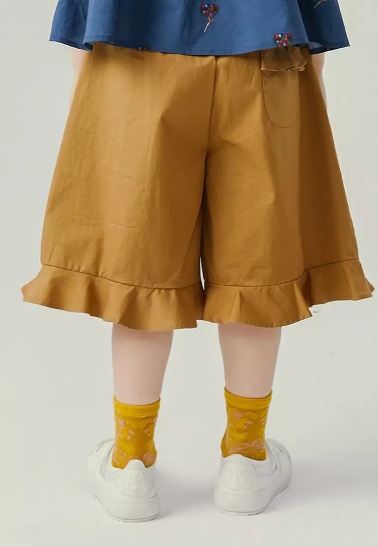 Flare Leg Mid Length Pants