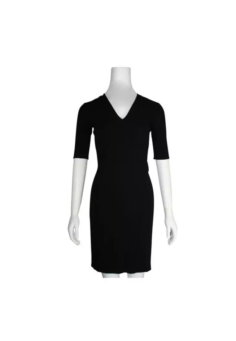 Buy HELMUT LANG Pre-Loved HELMUT LANG Black Midi Dress with Short ...