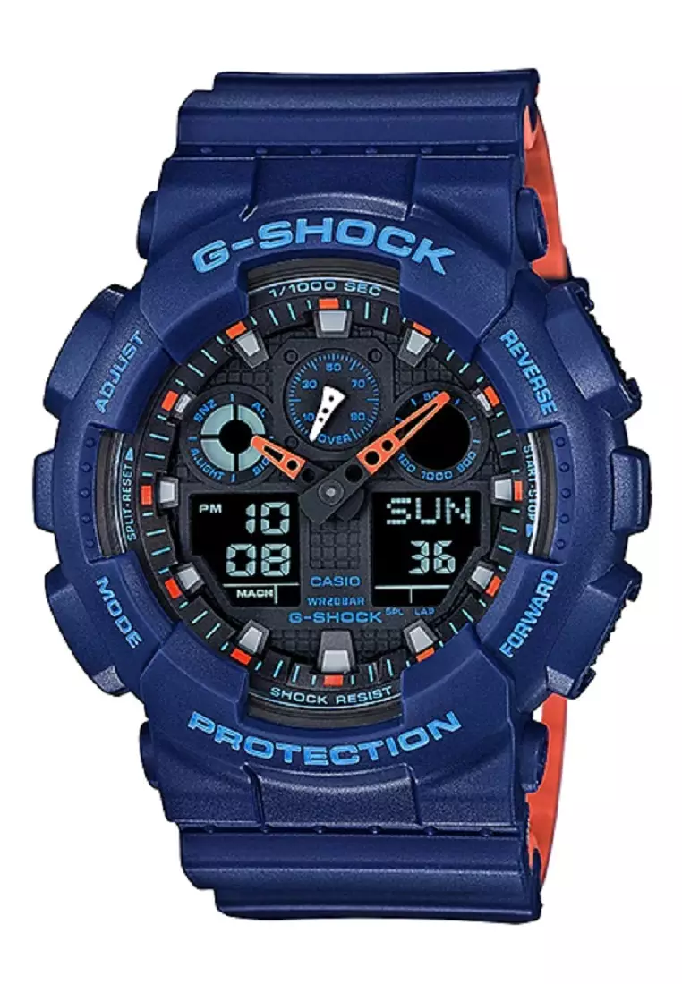G shock hotsell orange blue