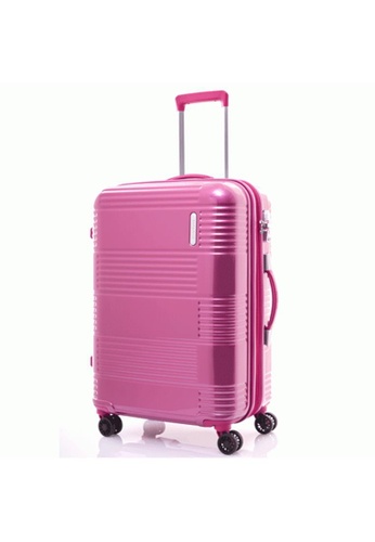 samsonite pink hard shell luggage
