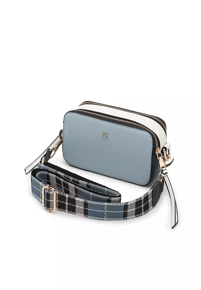Women's Top Handle Bag / Sling Bag / Crossbody Bag / Shoulder Bag (Tas Tangan Wanita / Tas Selempang Wanita / Tas Bahu Wanita) - Biru
