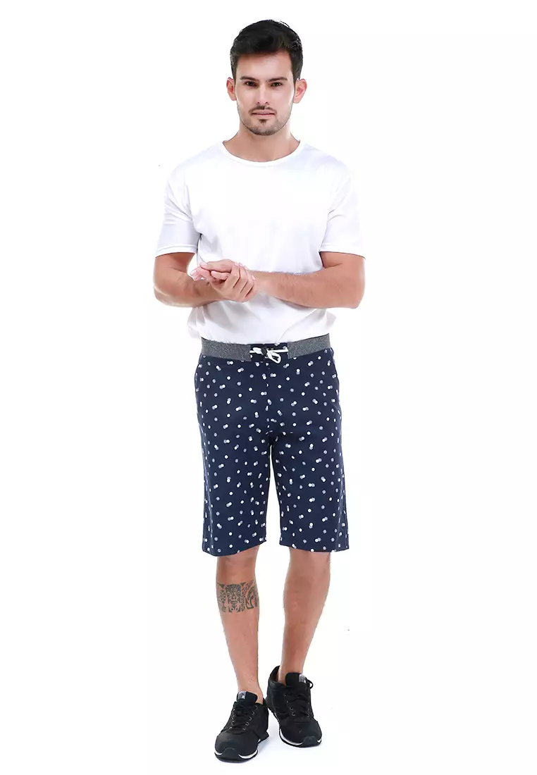 Rissham Celana Pendek Chino Pria Simple Casual Short Pants Material Cotton ORIGINAL - Navy