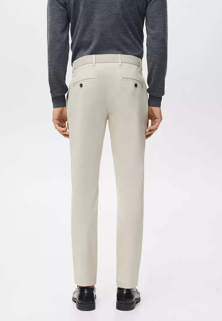 Pantalon Cropped Tapered Chino Pants