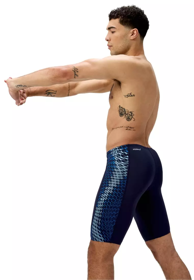 Weave Maze Tech Panel Jammer  (Navy Sugar Blue)