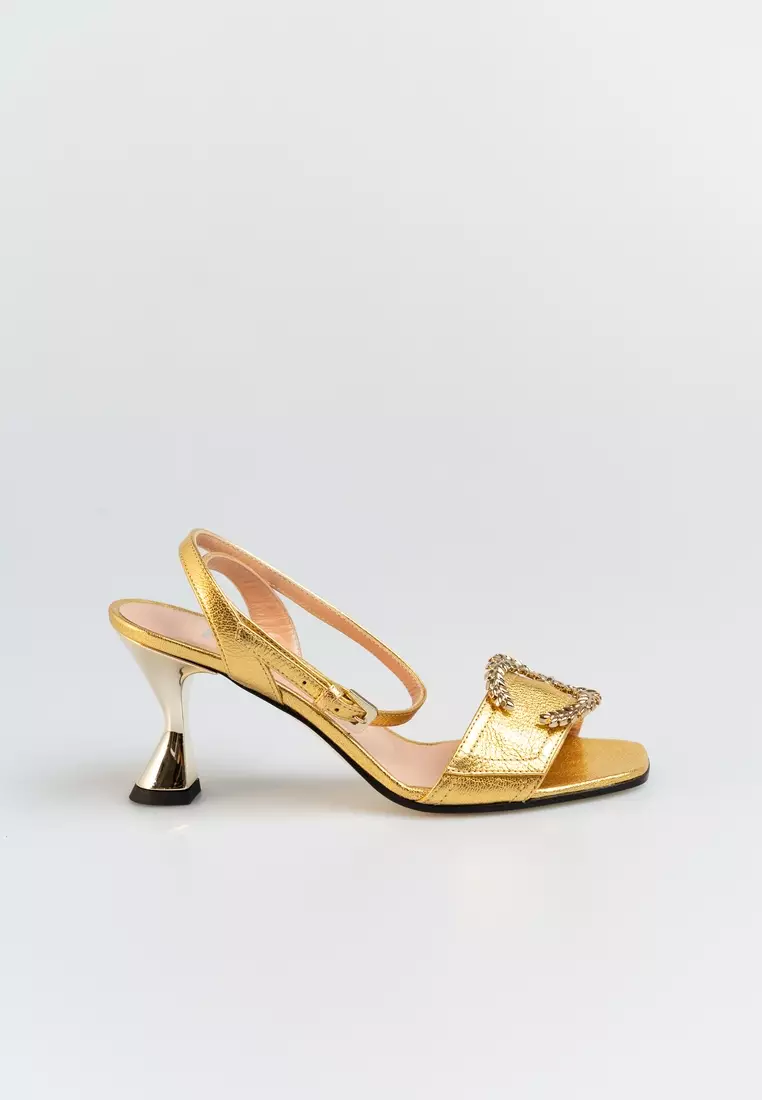 Discount on Pollini  shoes - SKU: Pollini Women's Gold Sandals