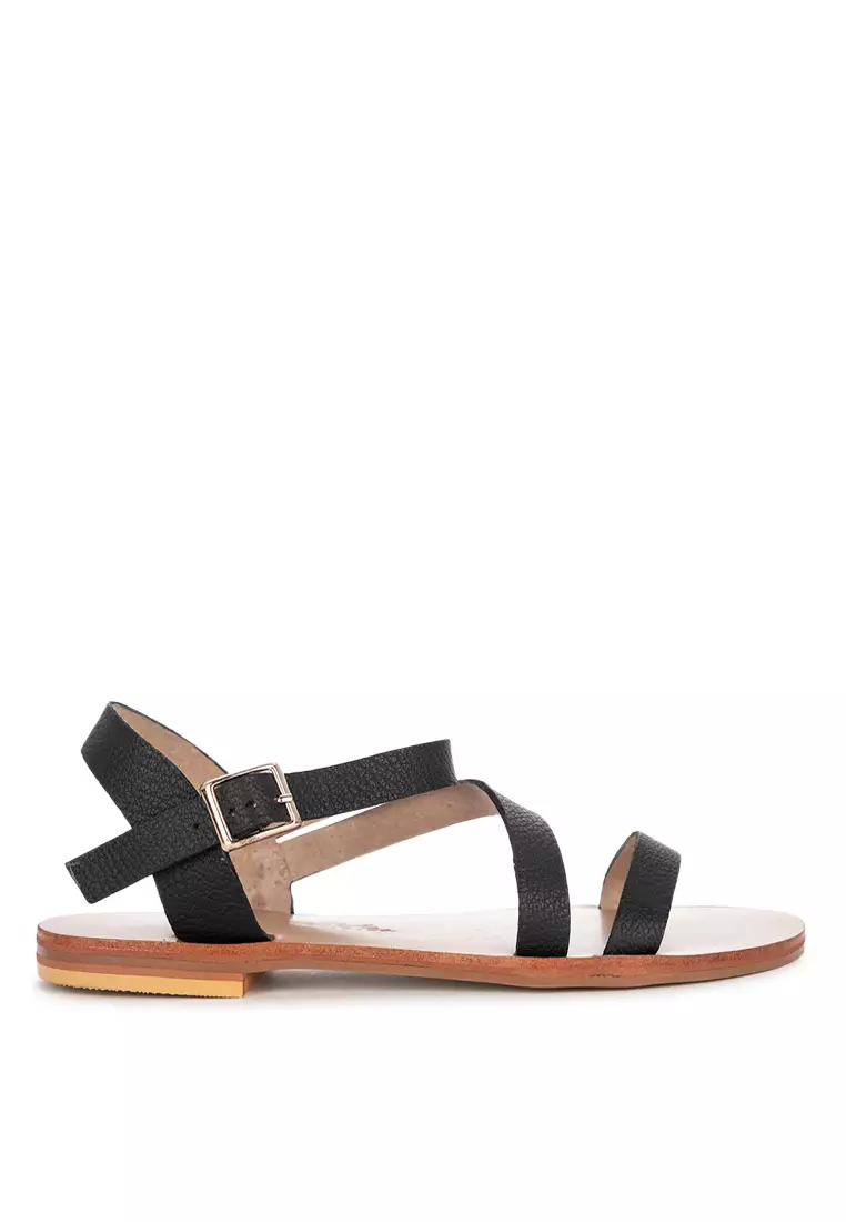 Leather Flat Sandals