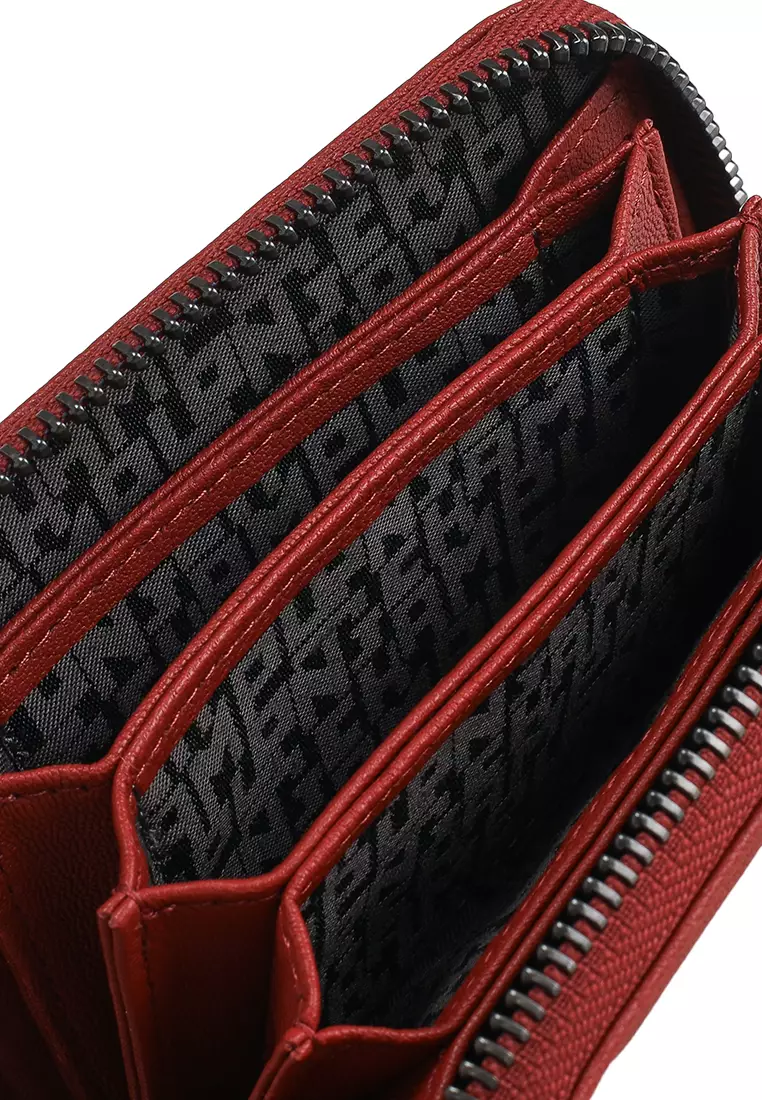 Le Pliage Cuir Zipped Card Holder (tr)