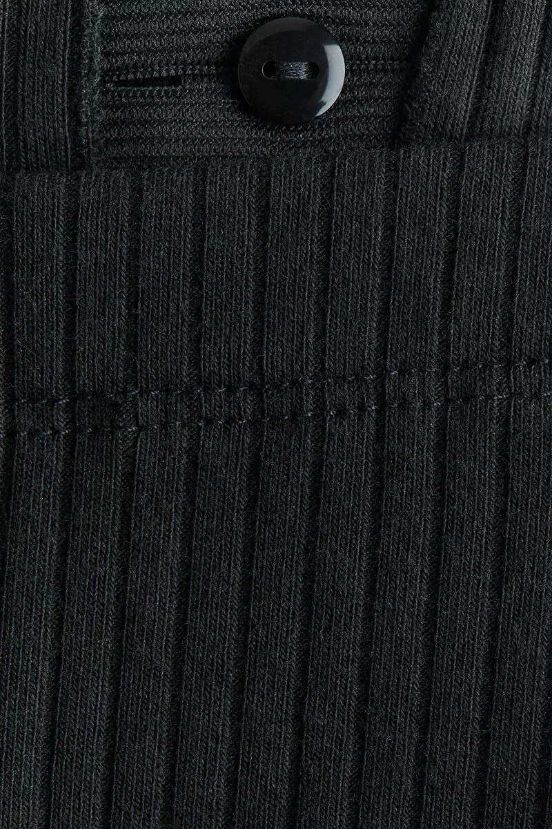 Ribbed cotton leggings