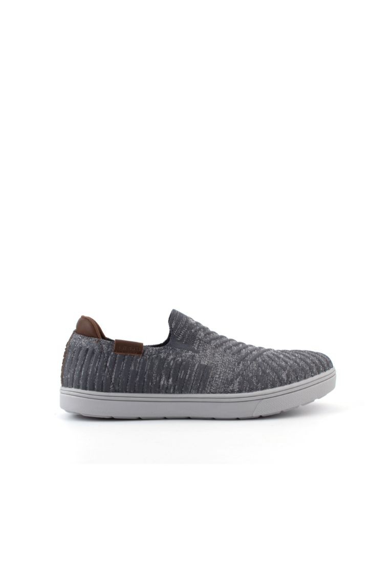 LARRIE Men Grey Classy Feet Casual Slip On Sneakers