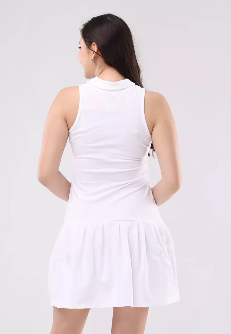 Plain Pique Sleeveless Dress