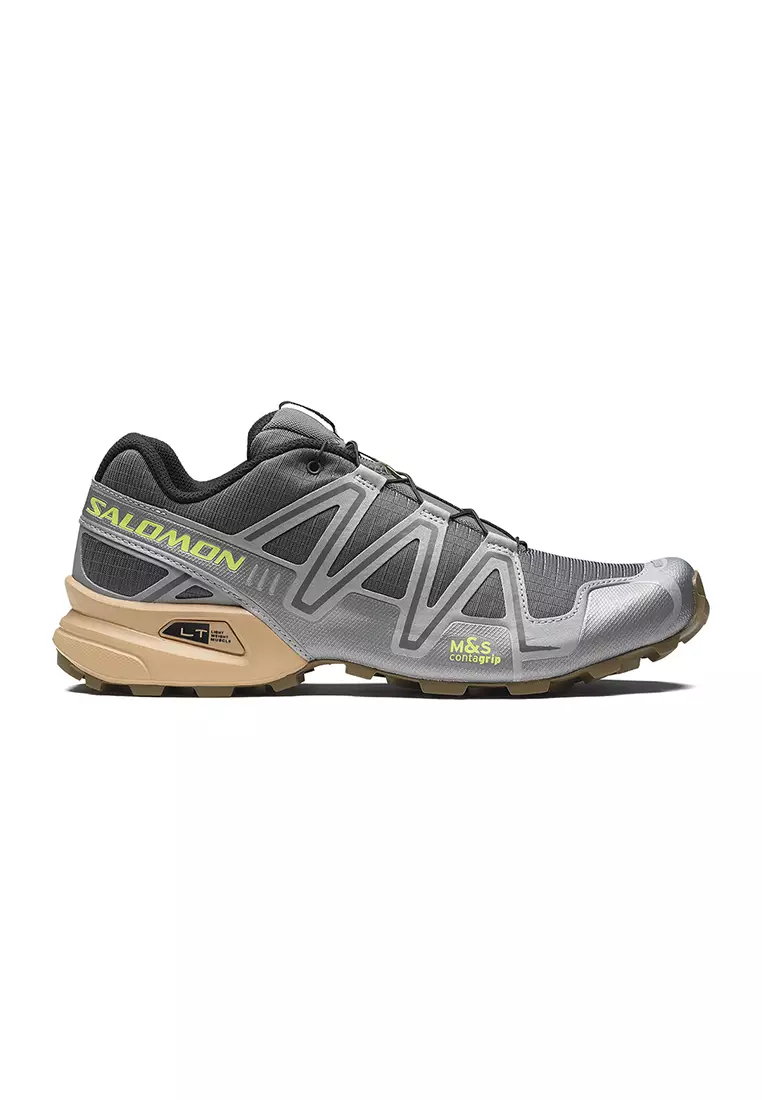 Discount on Salomon  shoes - SKU: SPEEDCROSS 3 Unisex Sportstyle Shoes in Castlerock / Ftw Silver / Hazelnut